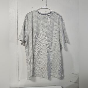 NWT! Rowm Blue And White Striped Short Sleeve Tee!